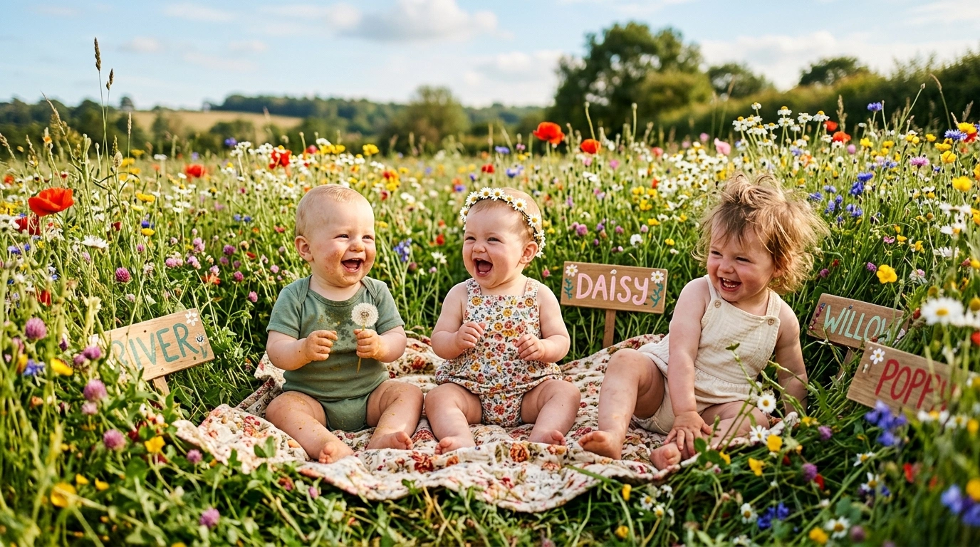 Vintage Wildflower Baby Names