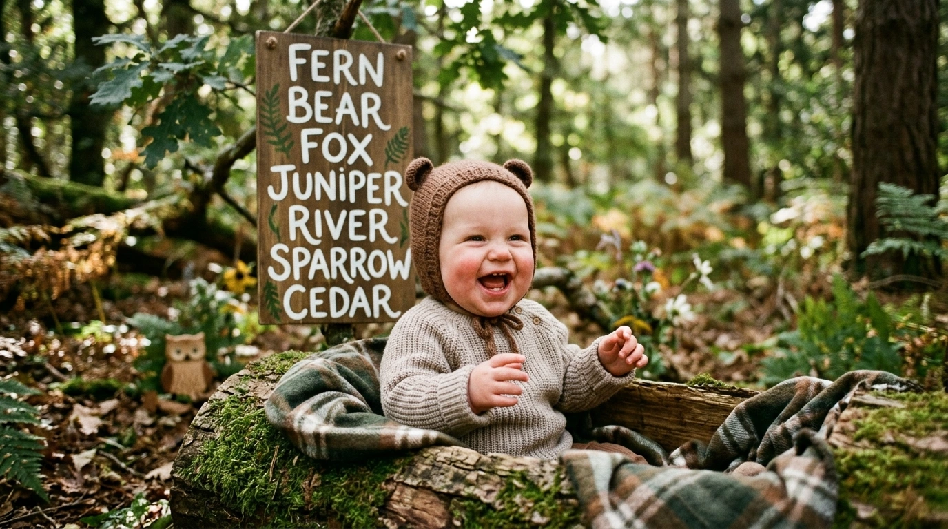 Vintage Woodland Baby Names